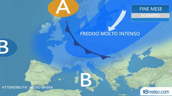 Gelo polare in arrivo dal Baltico temperature in picchiata