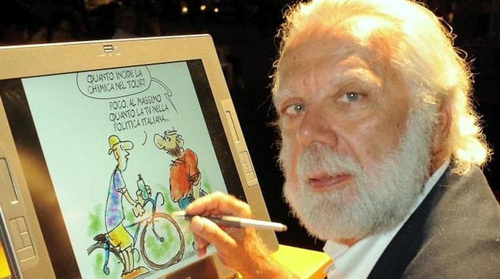 Sergio Staino alla premiazione del concorso “Il rispetto dell’altro”