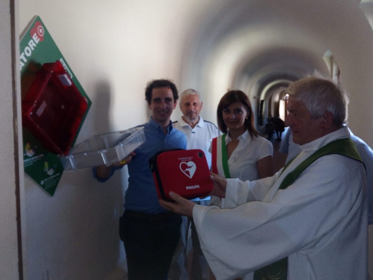 Inaugurato un Defibrillatore presso la Chiesa Santo Stefano a Robbio