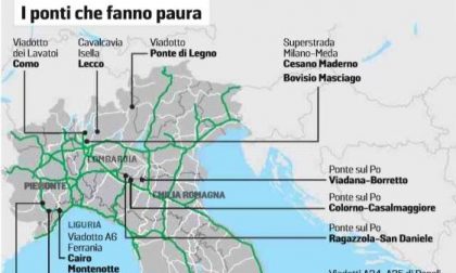 Ponti pericolosi in Lombardia: 3 nella Bassa