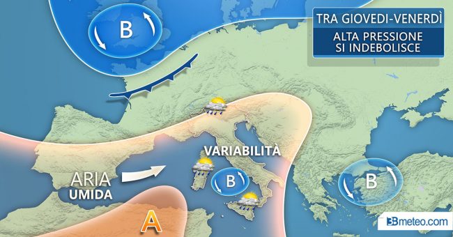 PREVISIONI METEO: arriva qualche pioggia, ma l’estate non molla