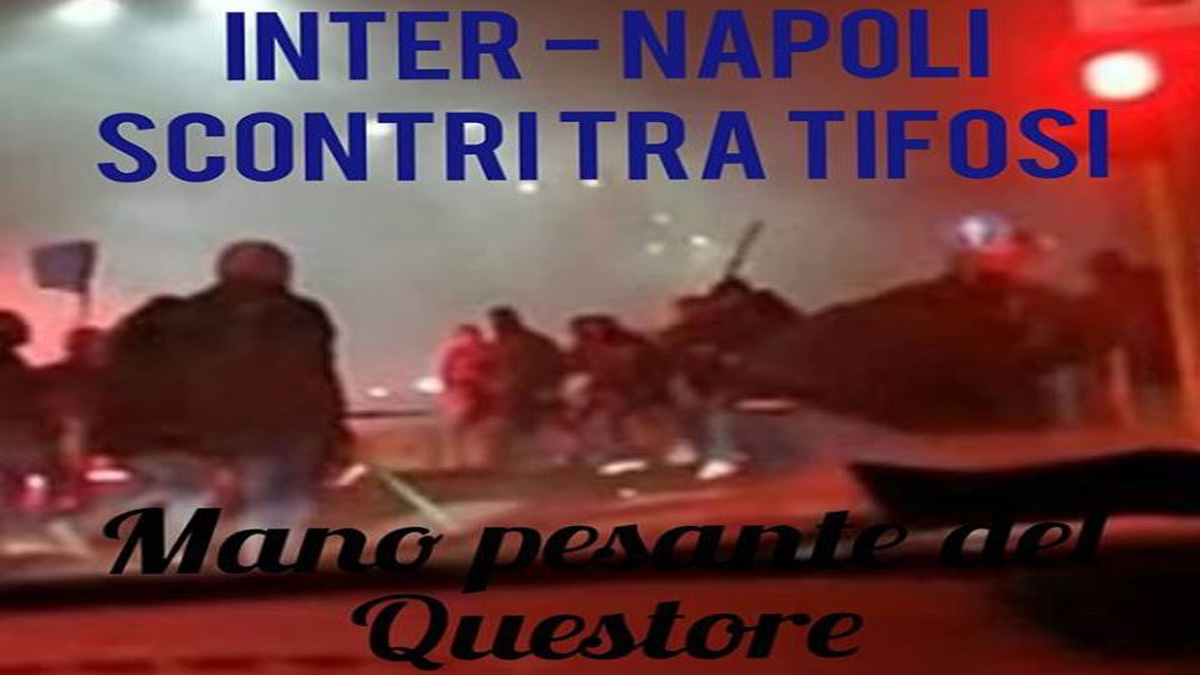Inter-Napoli: scontri tra gli ultras, morto tifoso di Varese, curva chiusa