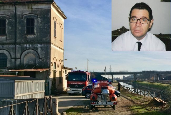 Ex candidato sindaco trovato morto nel canale a Novara