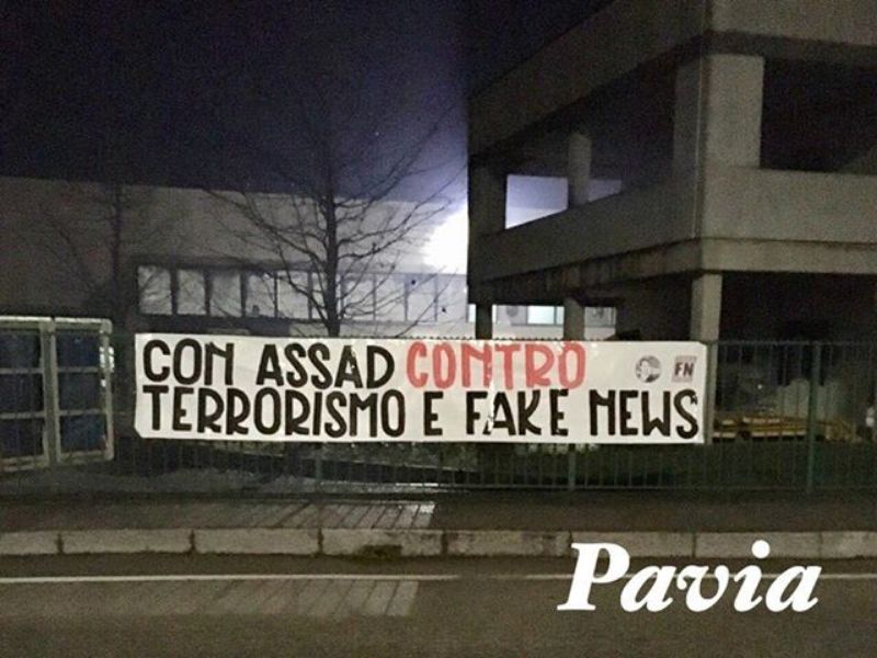 Forza Nuova: “Con Assad contro terrorismo e fake news”