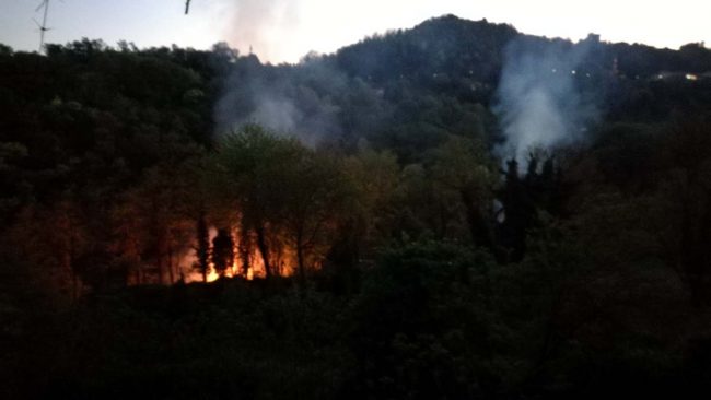 E’ allerta arancione per incendi in Oltrepò Pavese