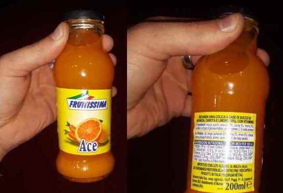 Fruttissima Ace richiamato: potrebbe avere dentro pezzi di vetro