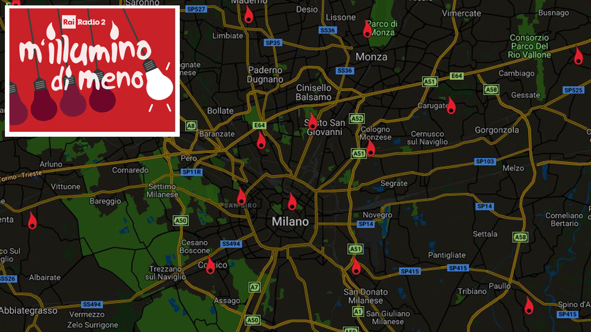 M’illumino di meno 2019: oggi Pavia si spegne dalle 20 alle 22 MAPPA