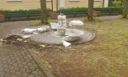 Raid vandalico alle Terme di Salice: distrutta la fontana