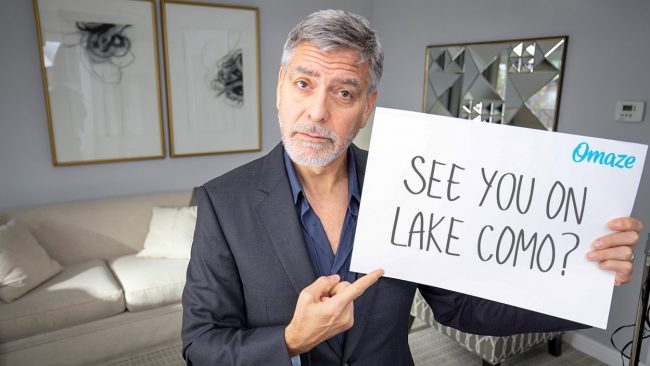 George Clooney e la moglie mettono all’asta una cena con loro sul Lago