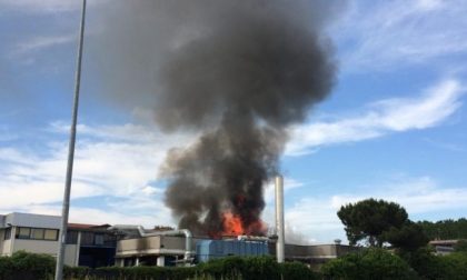 Vasto incendio in azienda di vernici VIDEO e FOTO