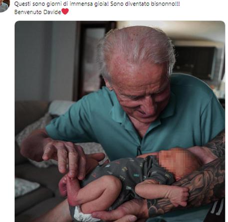 Giovanni Trapattoni bisnonno su Twitter a 80 anni
