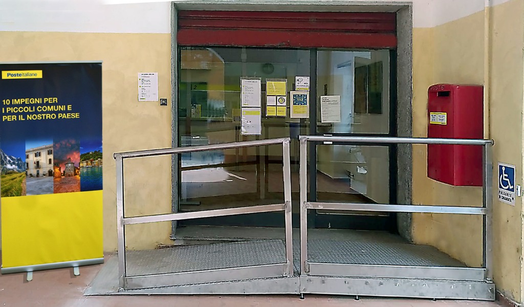 Barriere architettoniche abbattute alle Poste di San Giorgio Lomellina