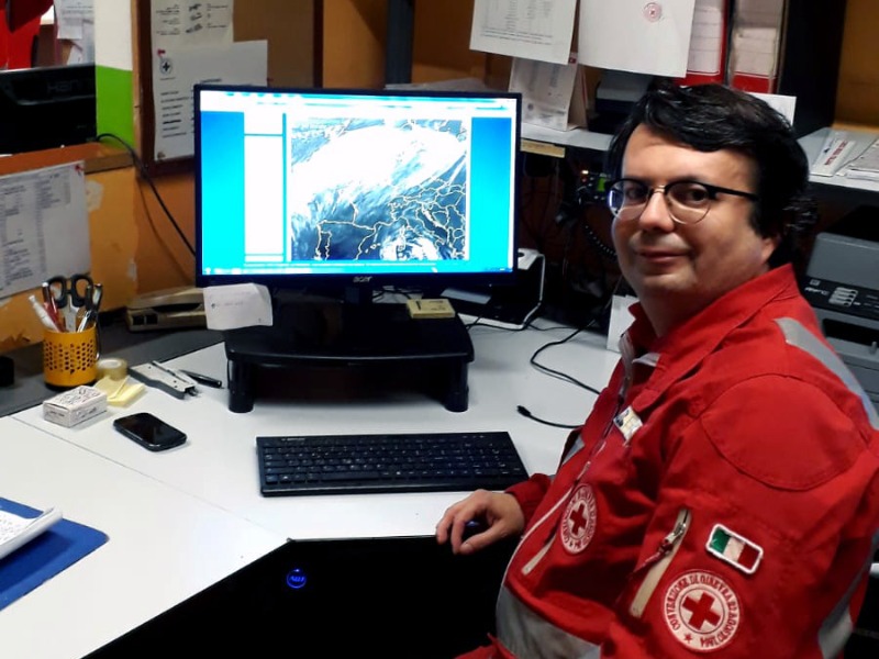 Allarmi maltempo: è un volontario di Voghera “l’uomo delle previsioni” della CRI di Pavia