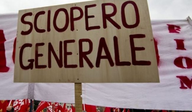 Oggi, 25 ottobre, è la giornata dello sciopero generale