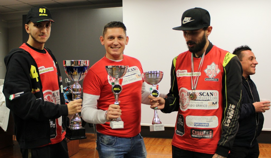Milanesi e Cioni: secondo posto nel campionato Racing Kart League