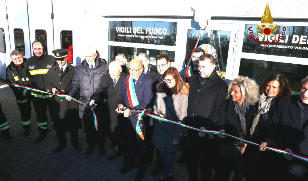 Inaugurata la nuova sede dei Vigili del fuoco di Mortara
