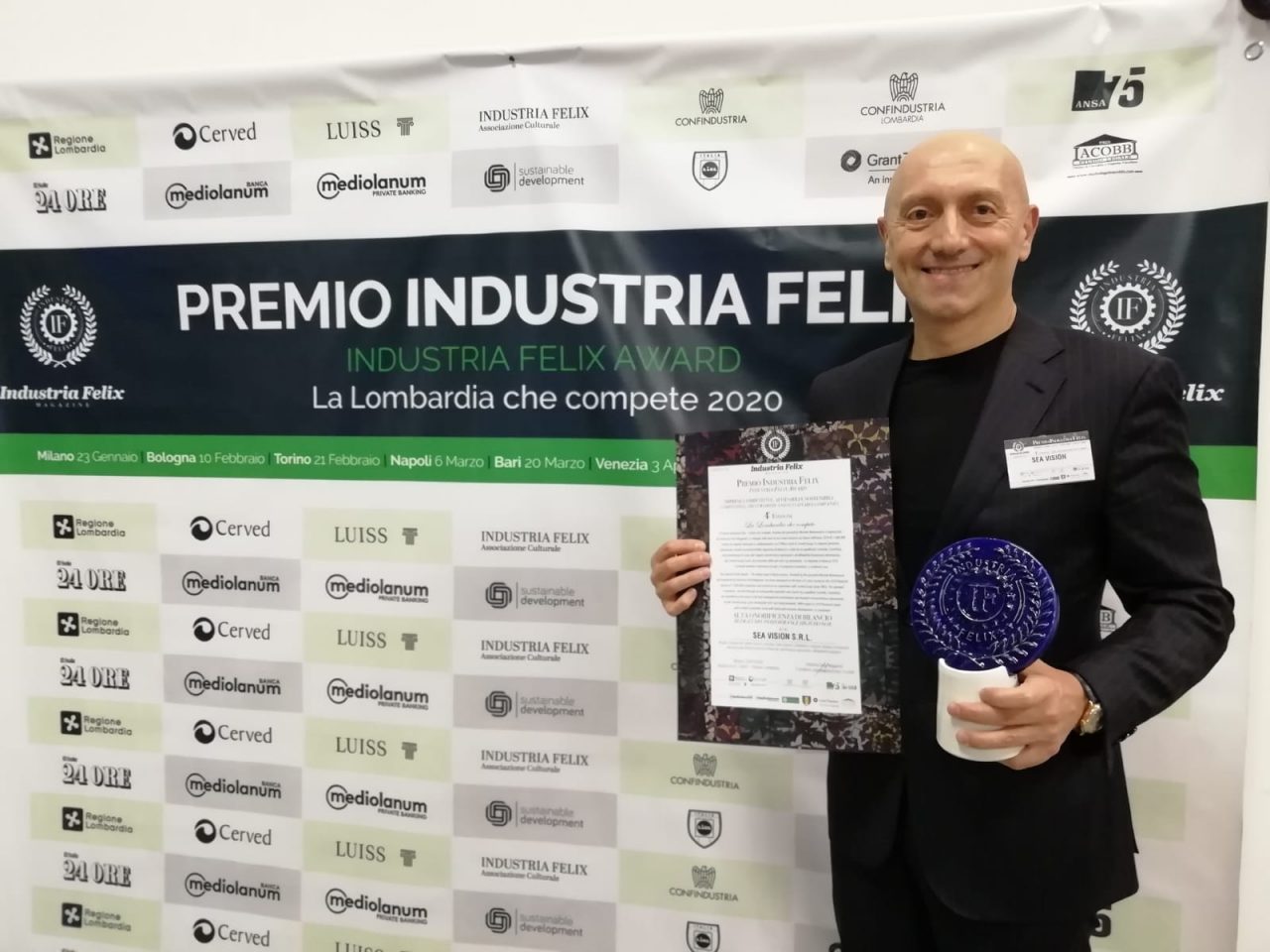 Premio Industria Felix: doppio riconoscimento per SEA Vision