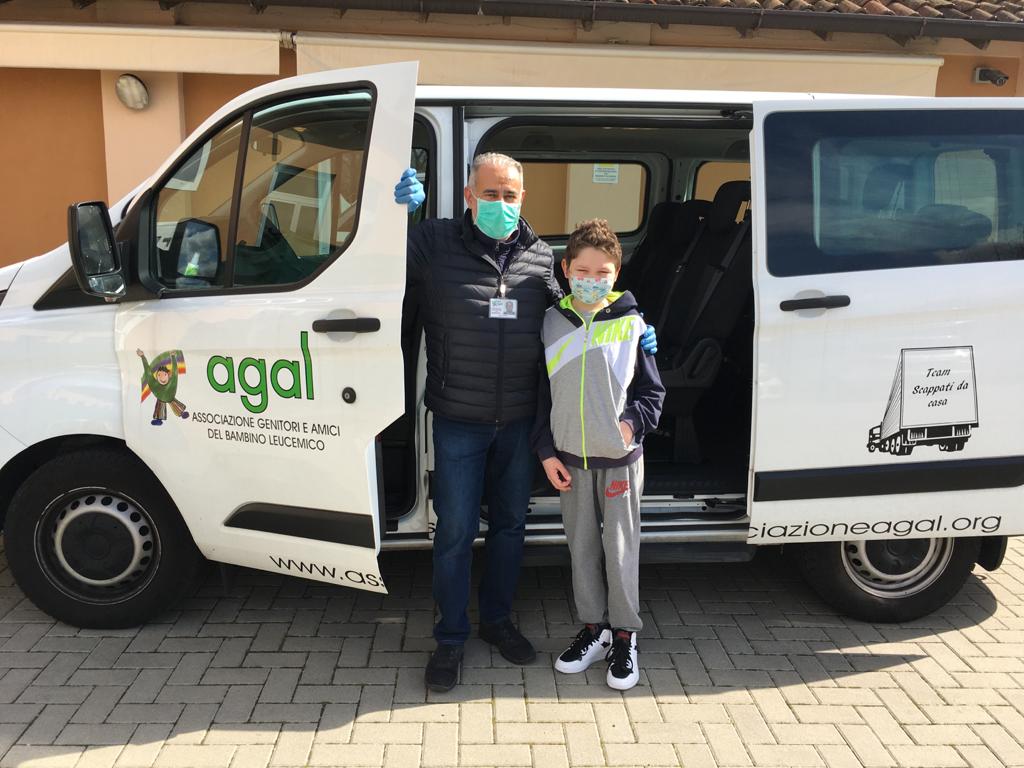 Il coronavirus non ferma i volontari AGAL, garantito il trasporto dei bimbi per le cure in day hospital