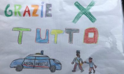 Zona rossa, bimbo di 6 anni dona disegno ai carabinieri: “Grazie per tutto”