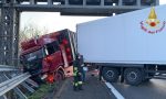 Schianto tra tre mezzi pesanti sulla A21, autostrada chiusa un'ora