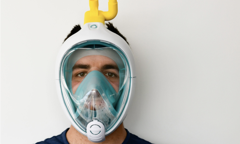 Anche una maschera da snorkeling può diventare un dispositivo respiratorio d’emergenza