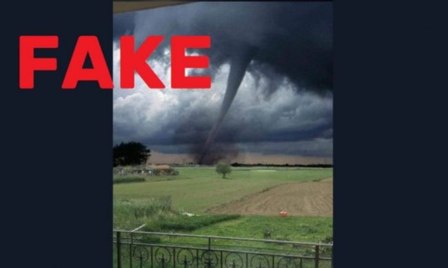 Tornado dell’Oklahoma spacciato per emergenza nella Bassa a causa del vento di ieri
