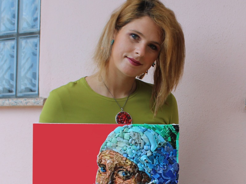 L’artista pavese Lady Be mette in vendita una delle sue opere a favore del San Matteo