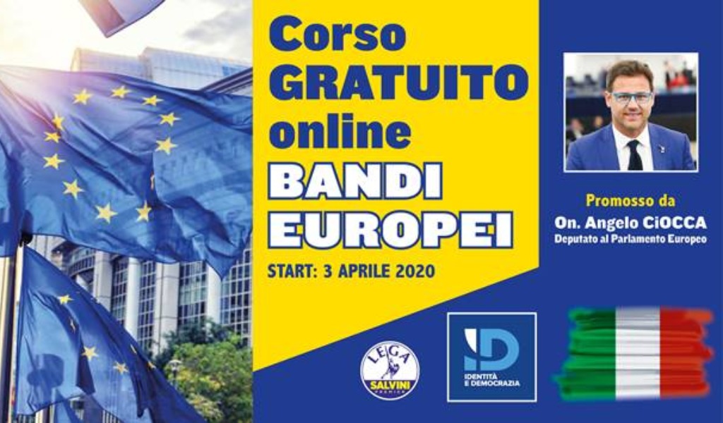 Fondi Europei, al via i corsi online gratuiti promossi dall’on. Angelo Ciocca