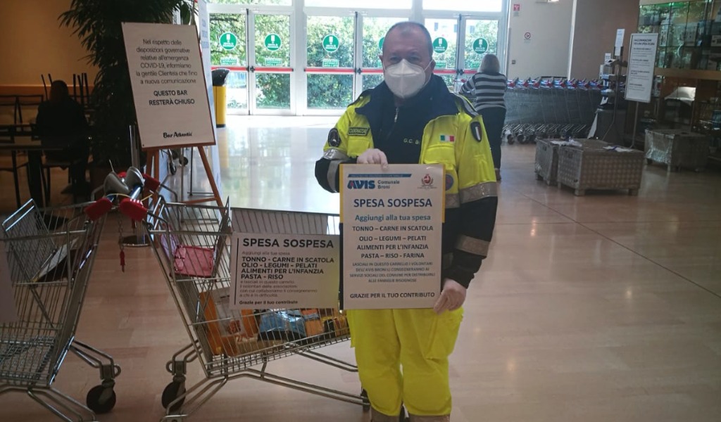 La “spesa sospesa” approda a Broni grazie all’Avis comunale