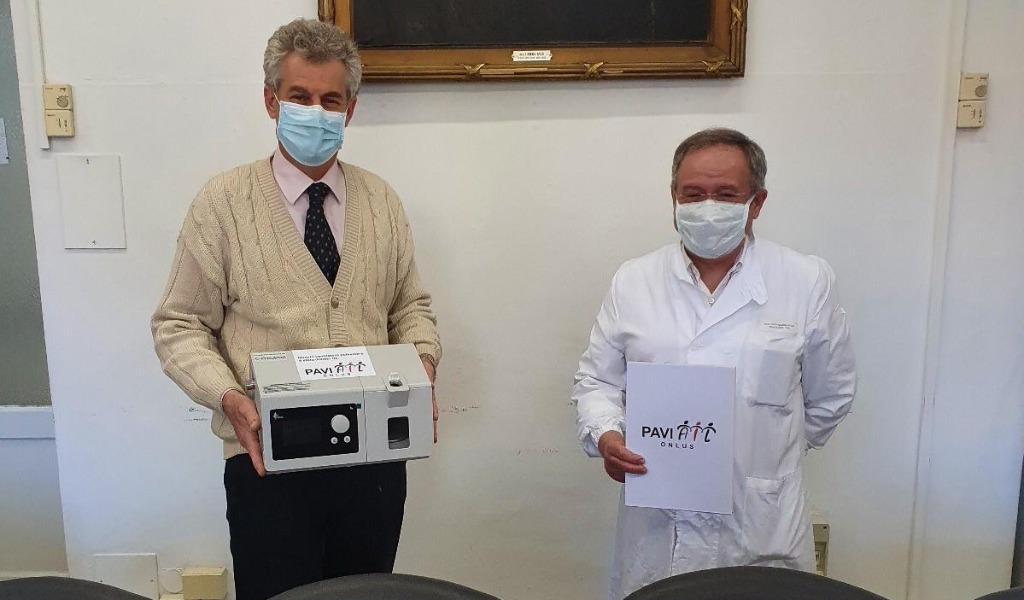 “Paviail” dona 50mila euro per l’acquisto di 7 ventilatori per il Policlinico San Matteo