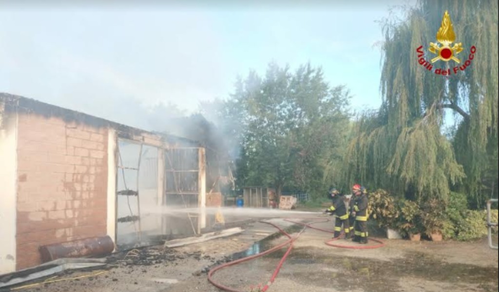 Incendio in un maneggio, 11 cavalli trovati senza vita FOTO