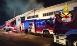 Incendio in azienda farmaceutica a Copiano FOTO