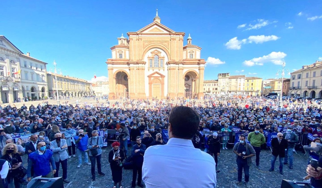 Elezioni Voghera 2020: Matteo Salvini torna in città a sostegno di Paola Garlaschelli
