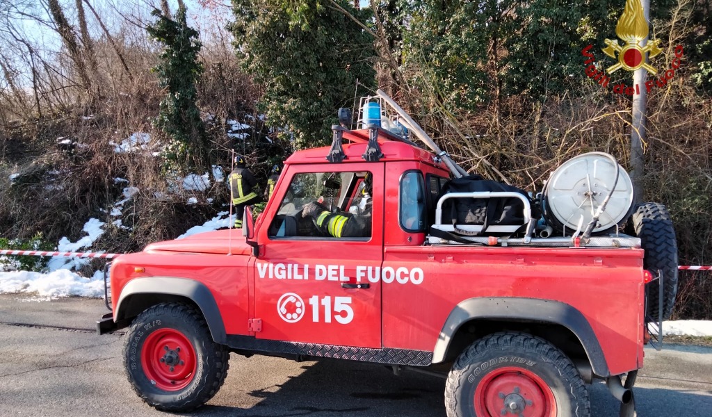 Cade un albero e la linea elettrica si blocca: l’intervento dei Vigili del fuoco FOTO