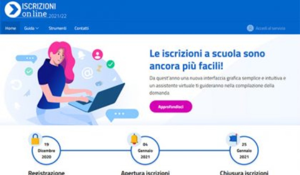 Al via oggi le iscrizioni a scuola IL VIDEO TUTORIAL
