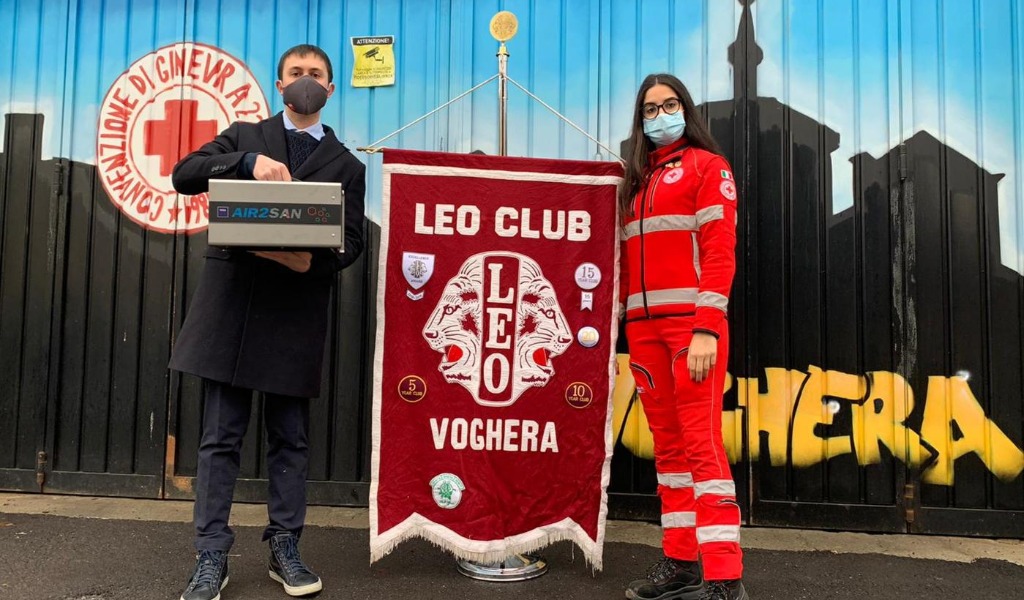 Leo Club Voghera dona un sanificatore alla Croce Rossa