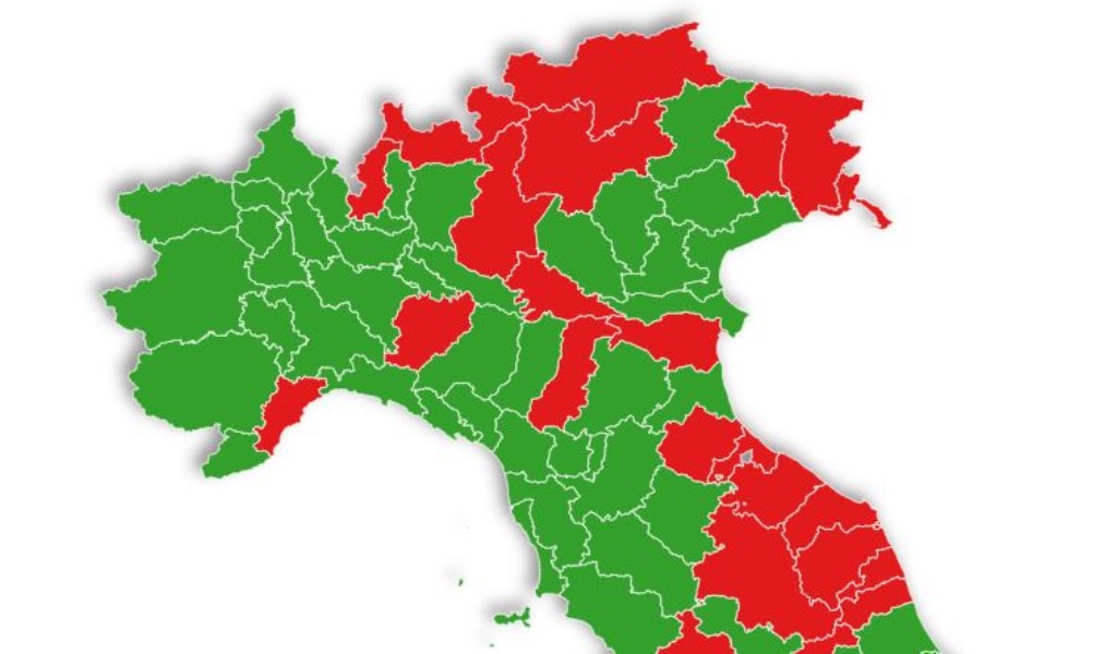 E se le zone fossero divise per provincia? Pavia non sarebbe zona rossa