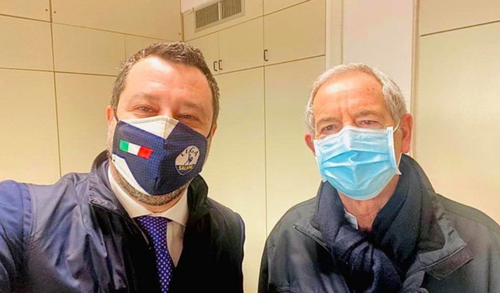 Vaccinazioni antiCovid, Salvini vuole proporre il «modello Lombardia» a Draghi