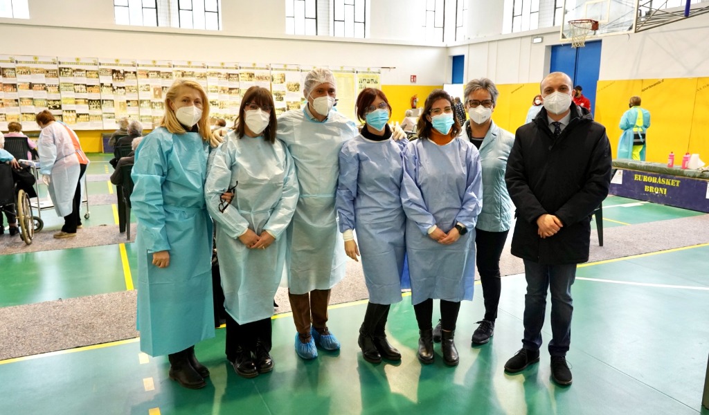 Conclusa con successo la vaccinazione degli over 80 a Broni