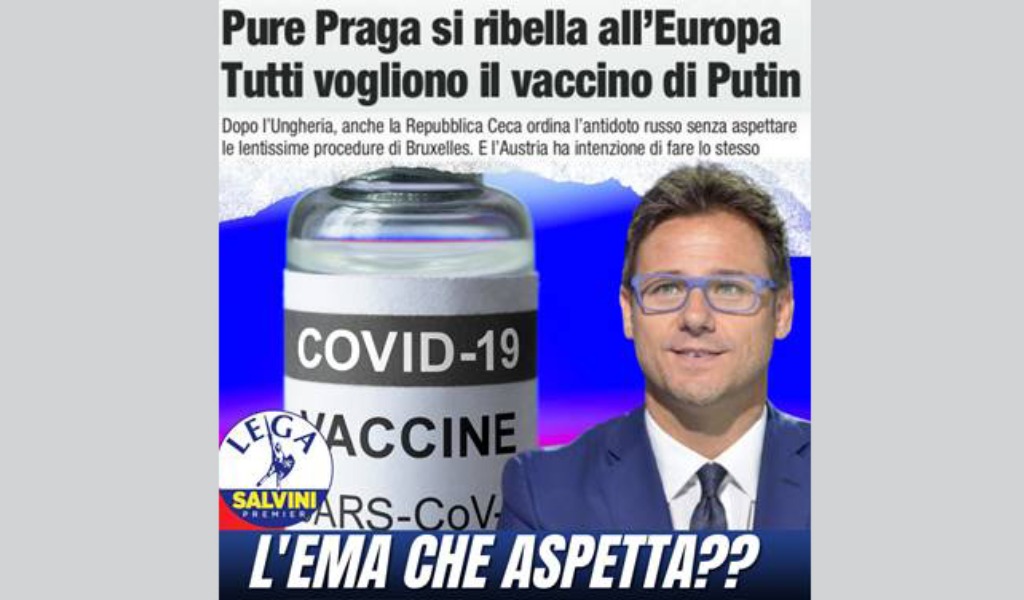 Ciocca (Lega): “L’EMA testi il vaccino Sputnik”