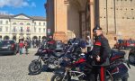 Carabinieri motociclisti pattugliano la città di Voghera