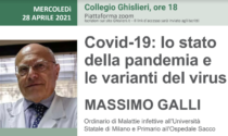 Il virologo Massimo Galli al Ghislieri per fare il punto su pandemia e varianti