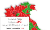 Incidenza contagi Covid: Pavia sotto la soglia critica, la curva lombarda inizia a scendere