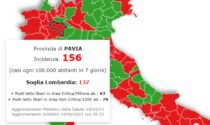 Covid: la provincia di Pavia ha numeri da zona gialla
