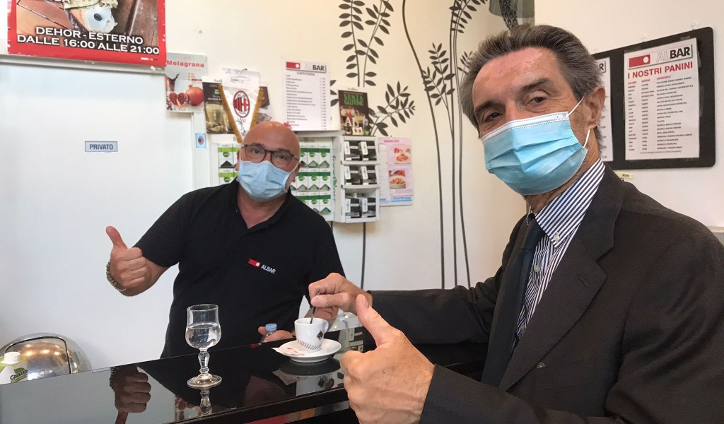 Dati in calo, Fontana: “Zona bianca e abolizione coprifuoco si avvicinano”