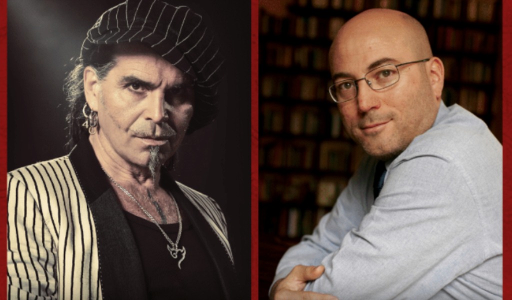 Aldo Cazzullo con Piero Pelù in “A Riveder le Stelle” al Castello Visconteo