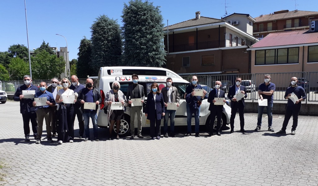 Donato un mezzo di trasporto per disabili e anziani alla Croce Verde di Pavia