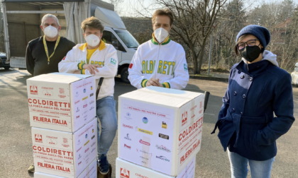 Coldiretti Pavia distribuisce 3000 chili di cibo in pacchi alimentari per le famiglie bisognose