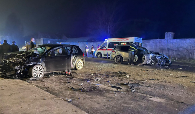 Schianto frontale a Broni: due uomini feriti gravemente (uno in codice rosso)