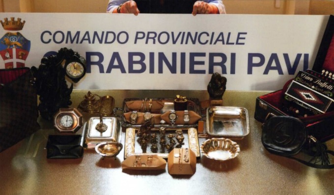 Blitz dei Carabinieri a Sannazzaro: arrestato ladro e recuperata refurtiva per oltre 100mila euro